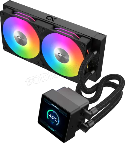 Photo de Kit Watercooling AIO Xigmatek Connect RGB - 240mm (Noir)