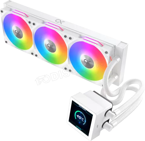 Photo de Kit Watercooling AIO Xigmatek Connect RGB - 360mm (Blanc)