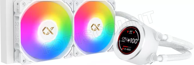 Kit Watercooling AIO Xigmatek Frozr-O II RGB - 240mm (Blanc)