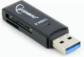 Photo de Lecteur de Cartes externe Gembird USB 3.0 (Noir)