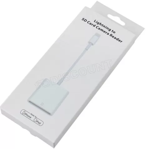 Photo de Lecteur de Cartes externe Lightning Apple (Blanc)