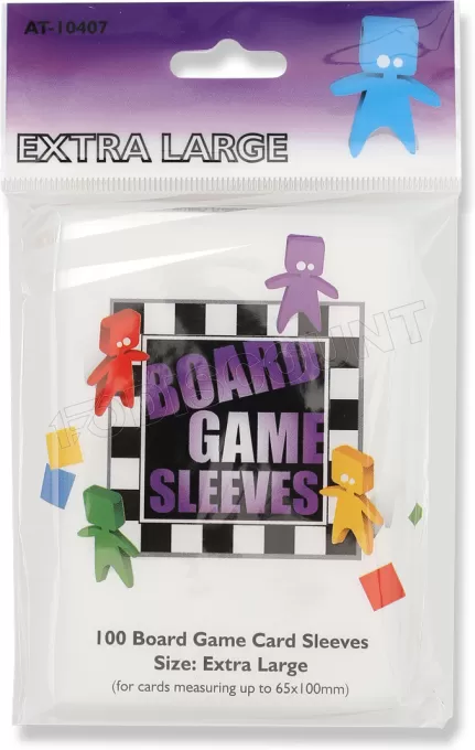 Lot de 100 Sleeves Board Game 65x100mm (Transparent)