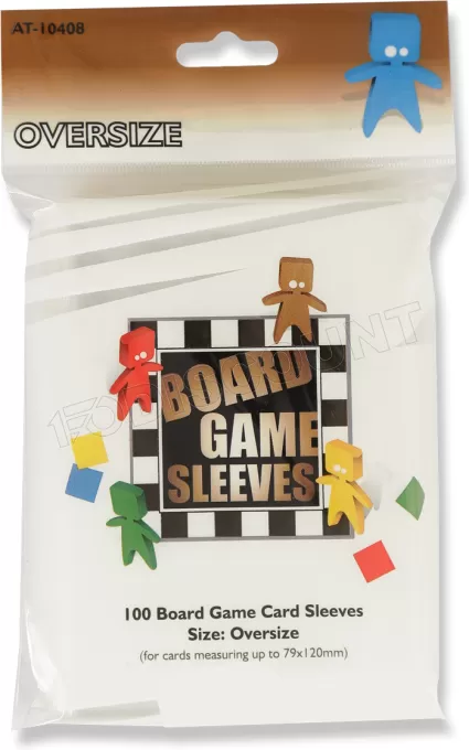 Lot de 100 Sleeves Board Game 82x124mm (Transparent)