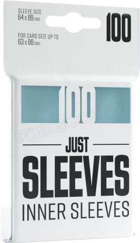 Photo de Lot de 100 Sleeves Just Sleeves 63x88mm Inner Sleeves