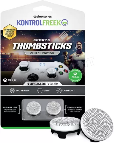 Photo de Lot de 2 Sticks pour Manette Xbox SteelSeries Clutch (Blanc)