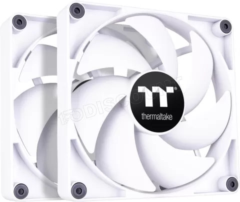 Photo de Lot de 2 Ventilateurs de boitier Thermaltake CT - 12cm (Blanc)