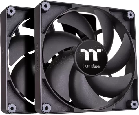 Photo de Lot de 2 Ventilateurs de boitier Thermaltake CT - 12cm (Noir)