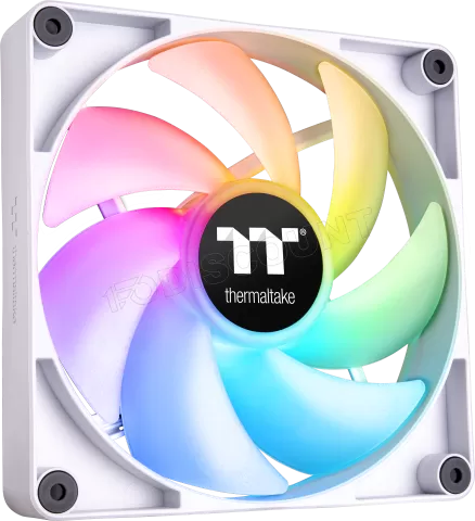 Photo de Lot de 2 Ventilateurs de boitier Thermaltake CT RGB - 14cm (Blanc)