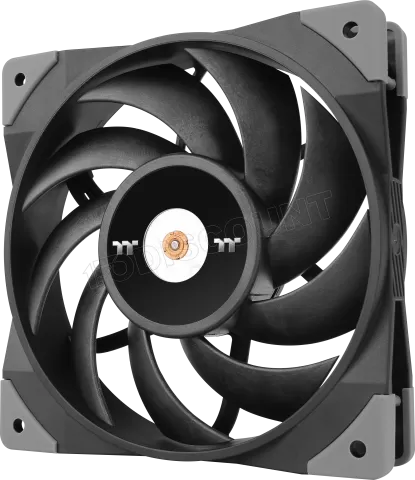 Photo de Lot de 2 Ventilateurs de boitier Thermaltake ToughFan - 12cm (Noir)