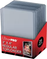 Photo de Lot de 25 Sleeves Ultra Pro TopLoader Regular Format 4"x3" (Transparent)