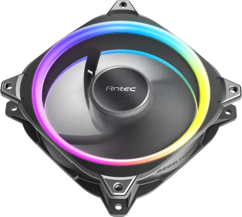 Photo de Lot de 3 Ventilateurs de boitier Antec Neo Prizm T3 RGB - 12cm (Noir)