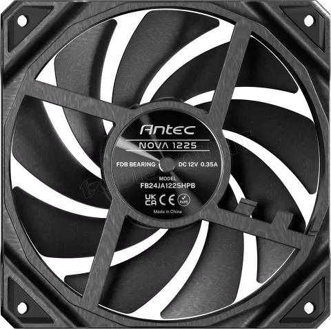 Photo de Lot de 3 Ventilateurs de boitier Antec Nova - 12cm (Noir)