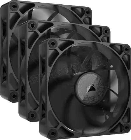 Photo de Lot de 3 Ventilateurs de boitier Corsair iCue Link RX Max - 12cm (Noir)