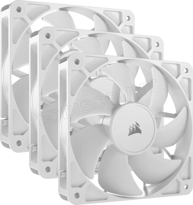 Lot de 3 Ventilateurs de boitier Corsair RS - 12cm (Blanc)