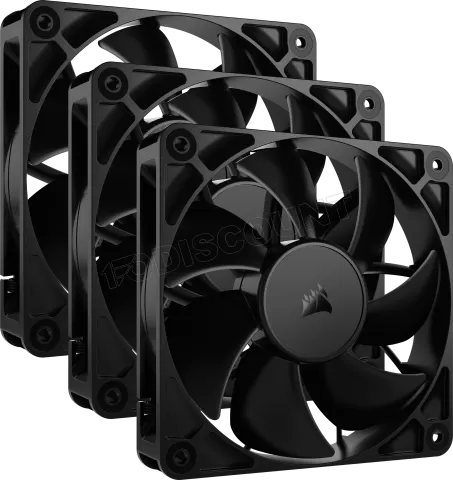 Photo de Lot de 3 Ventilateurs de boitier Corsair RS - 12cm (Noir)