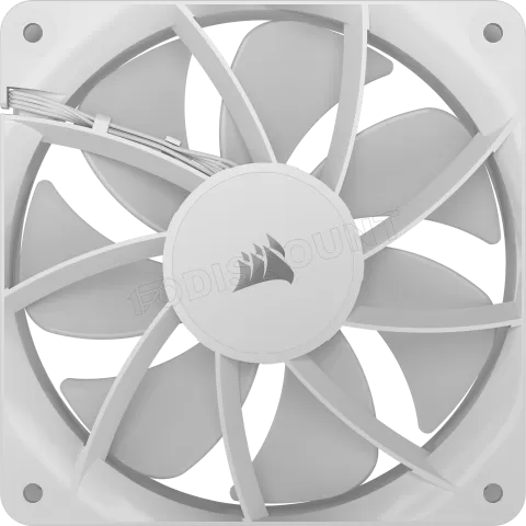 Photo de Lot de 3 Ventilateurs de boitier Corsair RS RGB - 12cm (Blanc)