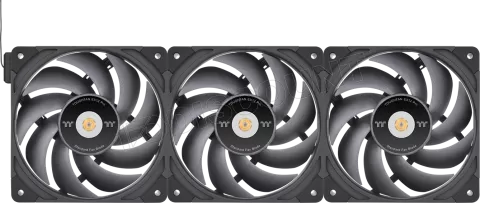 Photo de Lot de 3 Ventilateurs de boitier Thermaltake ToughFan Ex Pro - 12cm (Noir)