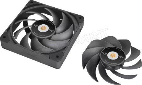 Photo de Lot de 3 Ventilateurs de boitier Thermaltake ToughFan Ex Pro - 12cm (Noir)