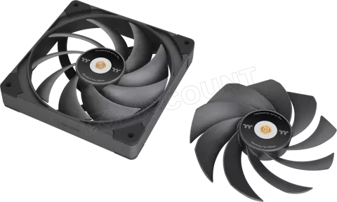 Photo de Lot de 3 Ventilateurs de boitier Thermaltake ToughFan Ex Pro - 14cm (Noir)