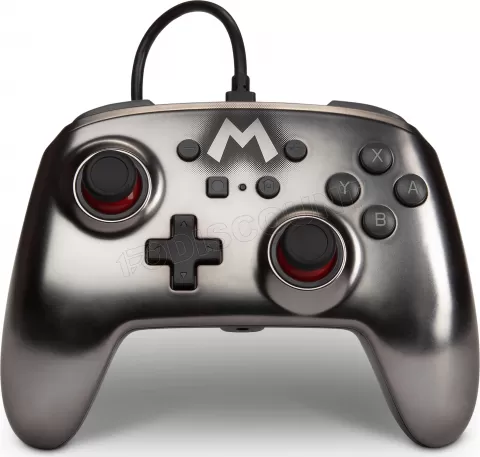 Manette de jeu filaire PowerA Mario Silver pour Nintendo Switch