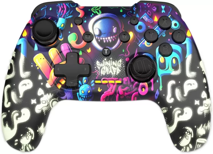 Manette de jeu sans fil Freaks and Geeks Shining Graff pour Nintendo Switch/PC