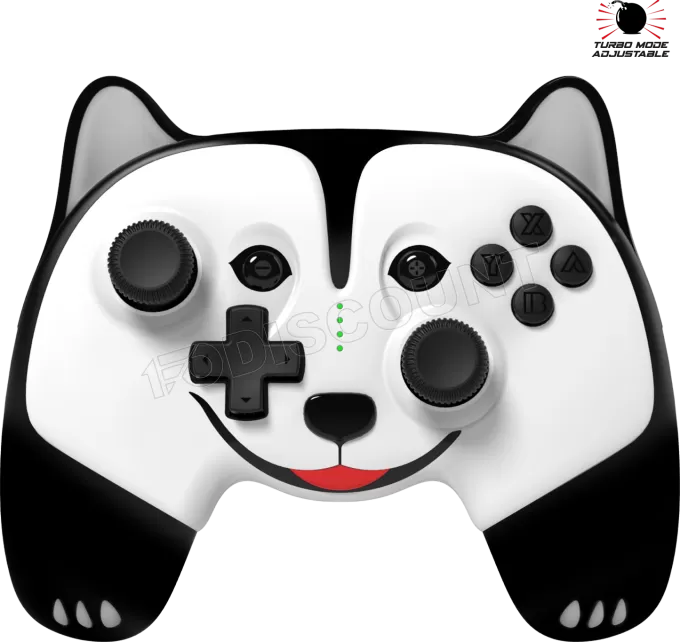 Manette de jeu sans fil Spirit of Gamer Noa pour Nintendo Switch (Noir/Blanc)