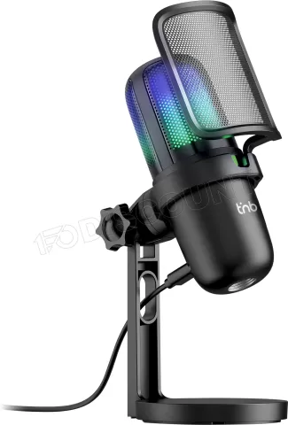 Photo de Microphone sur pied T'nB Illumination RVB (Noir)