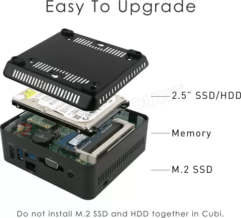 Photo de Mini PC MSI Cubi N JSL-026BEU - Pentium N6000 (Noir) FreeDOS