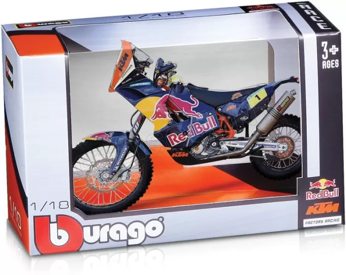 Modèle réduit de moto Bburago Maisto France KTM RedBull (1:18)