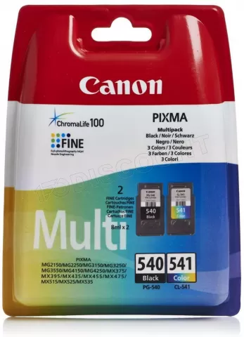 ✓ Pack compatible CANON PG-575XL/CL-576XL, 2 cartouches couleur