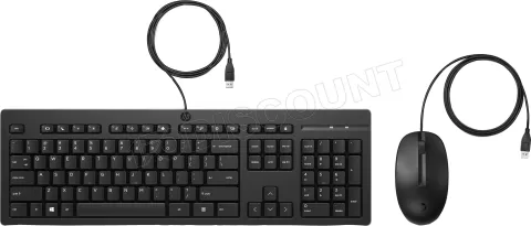 Photo de Pack 2en1 (Clavier/Souris) HP 225 (Noir)