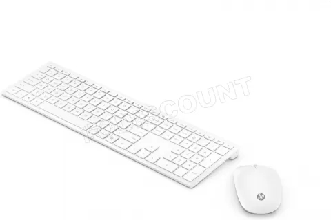 Photo de Pack 2en1 (Clavier/Souris) sans fil HP Pavilion 800 (Blanc)