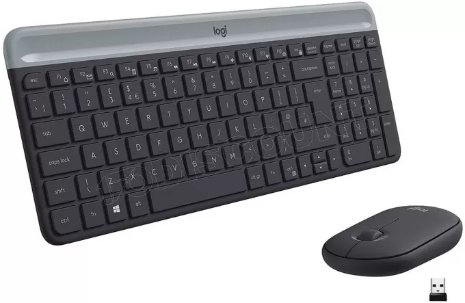 Pack 2en1 (Clavier/Souris) sans fil Logitech MK470 (Noir)