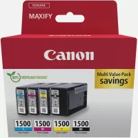 Photo de Pack 4 cartouche d'encre CANON PGI-1500 (Noir, Cyan, Magenta, Jaune)