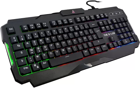 Photo de Pack Gamer 3en1 (Clavier/Souris/Tapis) The G-Lab Combo Helium RGB (Noir)