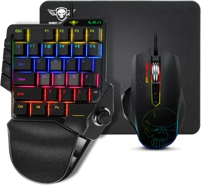 Pack Gamer 3en1 (Pad/Souris/Tapis) Spirit of Gamer Xpert G900 RGB (Noir)