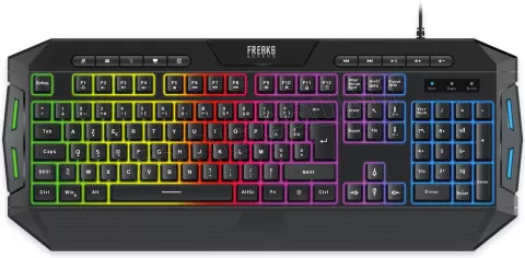 Photo de Pack Gamer 4en1 (Clavier/Souris/Tapis) Freaks & Geeks Polychroma RGB (Noir)