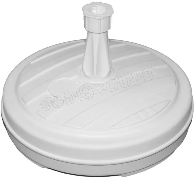 Pied de Parasol rond à remplir 33 mm max (Blanc)