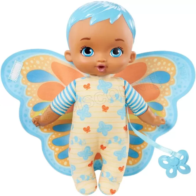 Poupon Mattel Mon Premier Bébé Papillon 23cm (Bleu)