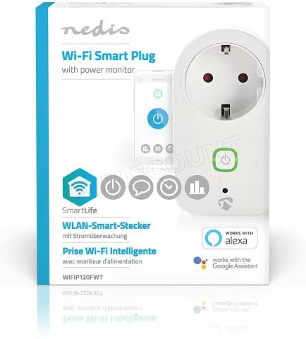 Prise connectée Wi-Fi Nedis Smartlife à prix bas