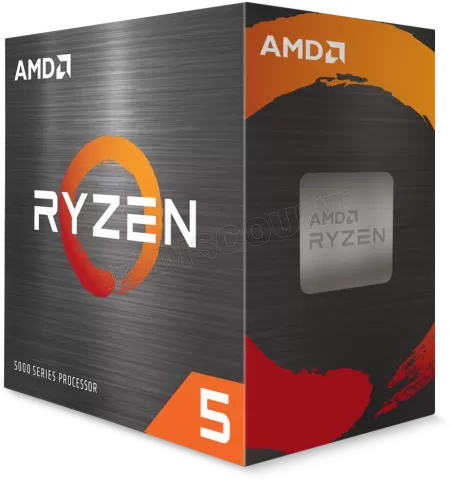 Photo de Processeur AMD Ryzen 5 5600X (4,6 Ghz) AM4 - Sans iGPU