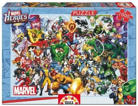 Puzzle Educa - Les héros de Marvel (1000 pièces)