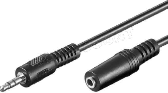 Rallonge Câble Jack 3,5mm Goobay M/F 5m (Noir)