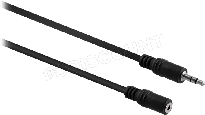 Rallonge Câble Jack 3,5mm T'nB M/F 2m (Noir)