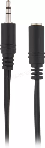 Photo de Rallonge Câble Jack 3,5mm T'nB M/F 5m (Noir)