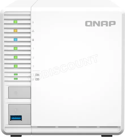 Photo de Serveur NAS Qnap TS-364 8Go - 3 baies (Noir)