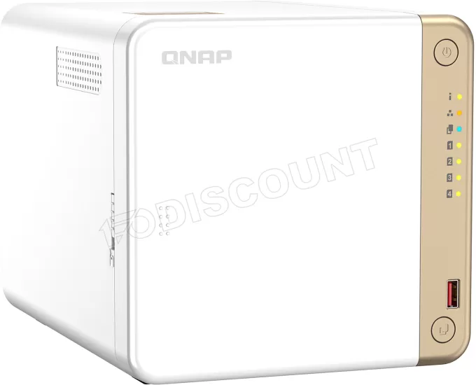 Serveur NAS Qnap TS-462 4Go - 4 baies (Blanc/Or)