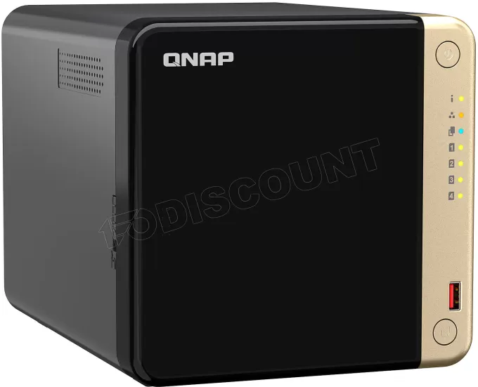 Serveur NAS Qnap TS-464 8Go - 4 baies (Noir)