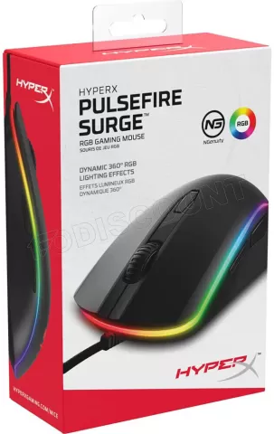 Photo de Souris filaire Gamer HyperX Pulsefire Surge RGB (Noir)