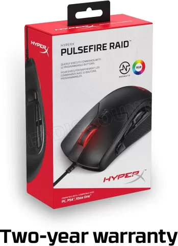 Photo de Souris filaire Gamer HyperX Raid RGB (Noir)